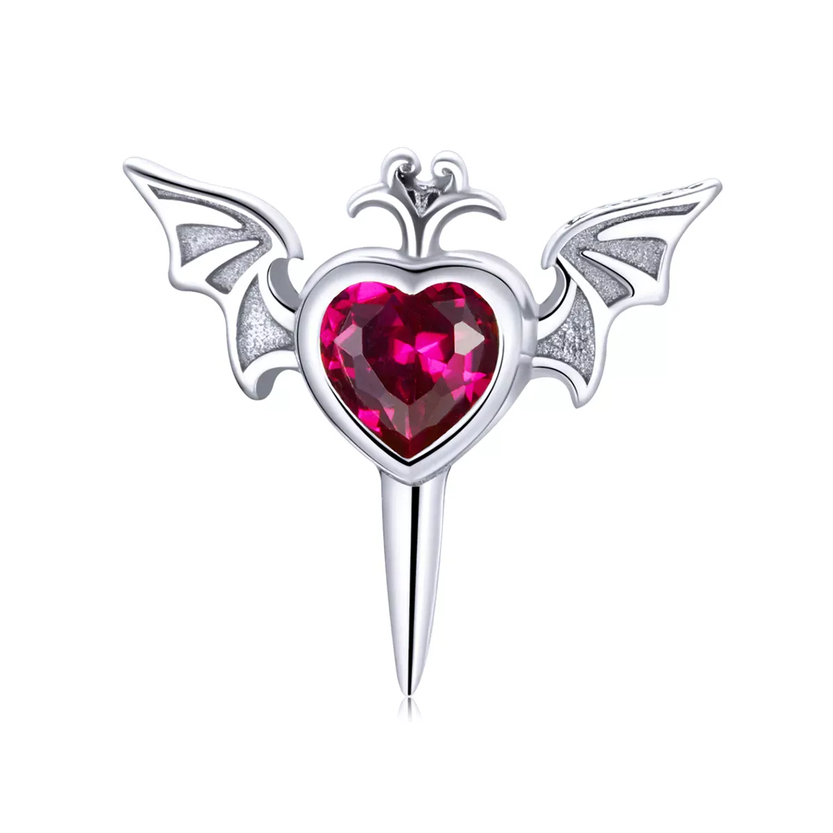 Pandora Style Wings Love Stud Earrings - SCE1179 Pandora Style Wings Love Stud Earrings - SCE1179