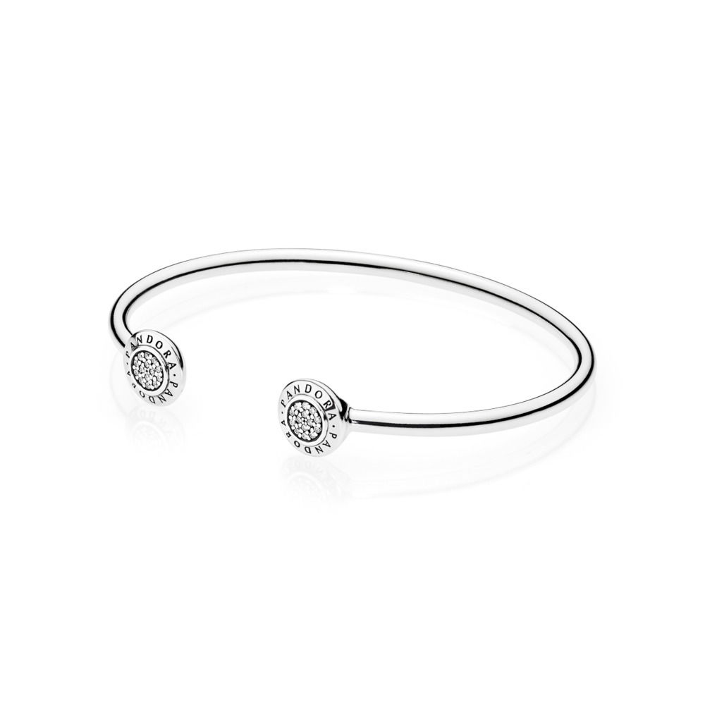 bracelete brilho pandora rigido aberto