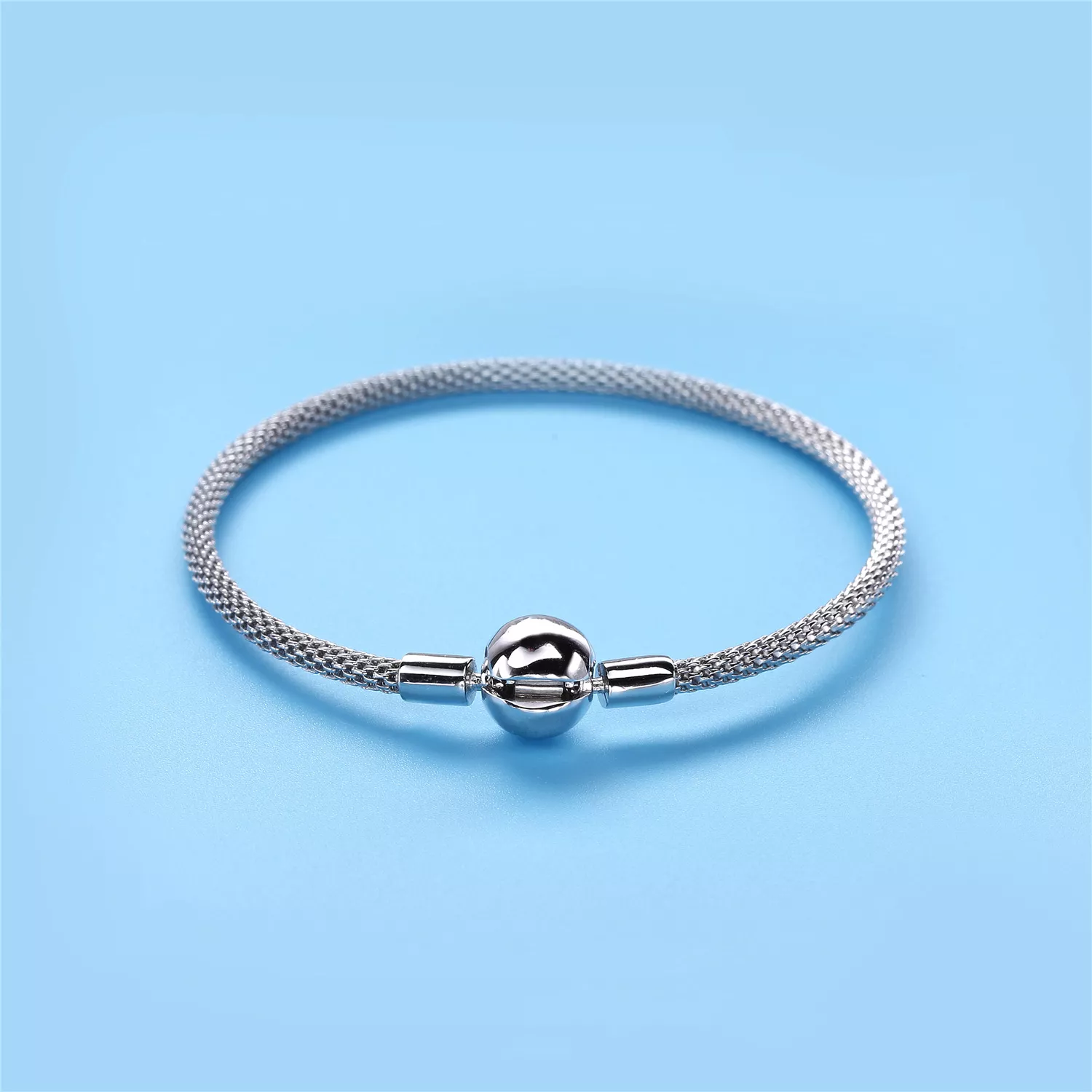 Pulseira PANDORA Crie & Combine de Malha - Fecho Redondo - 596543