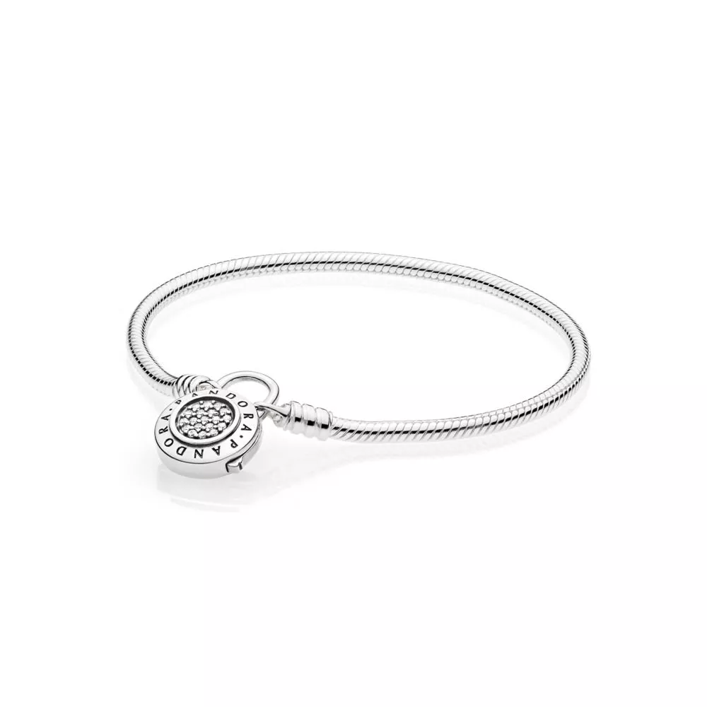 Pulseira Crie & Combine - Liso Fecho PANDORA Cadeado - 597092CZ