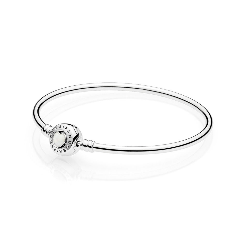 bracelete pandora rígido declaração de amor