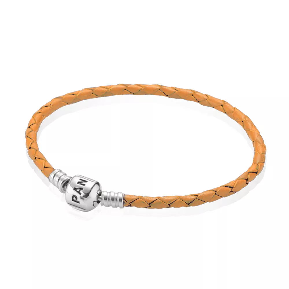 Bracelete PANDORA De Couro Com O Fecho