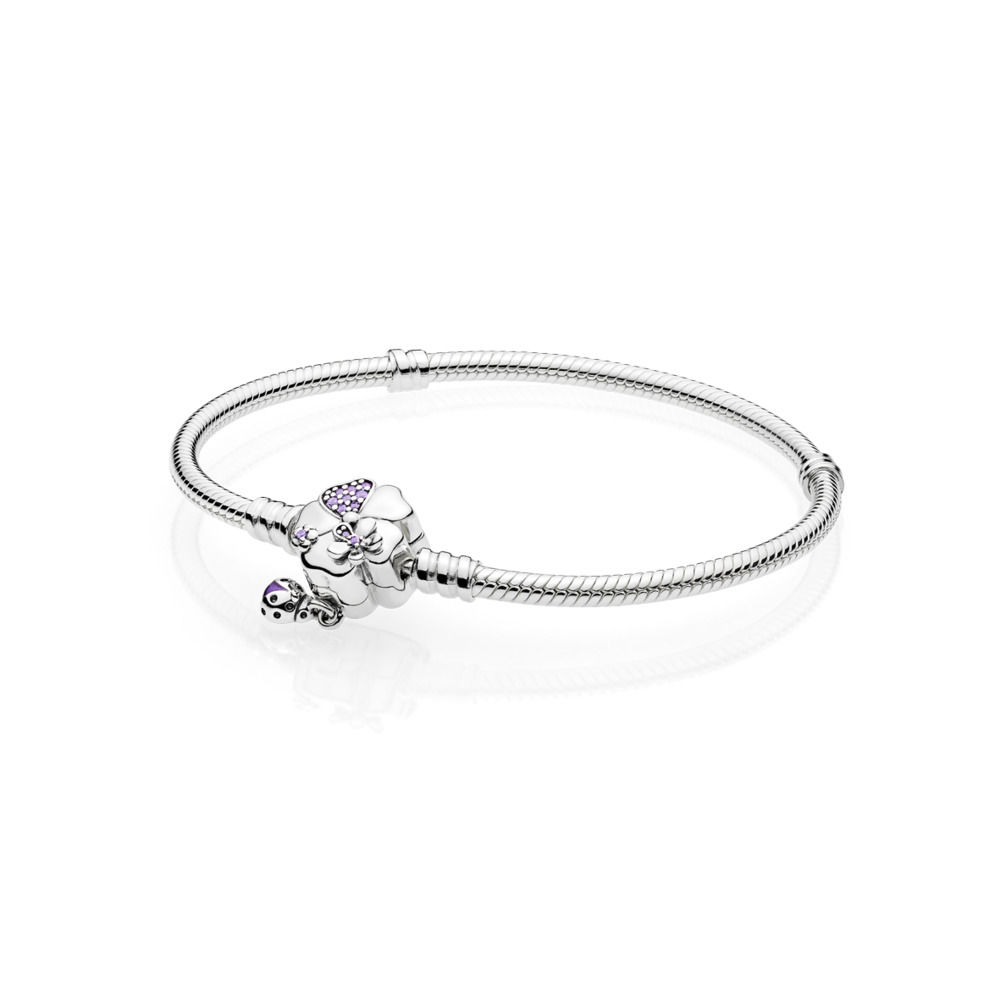 pulseira de flores pandora