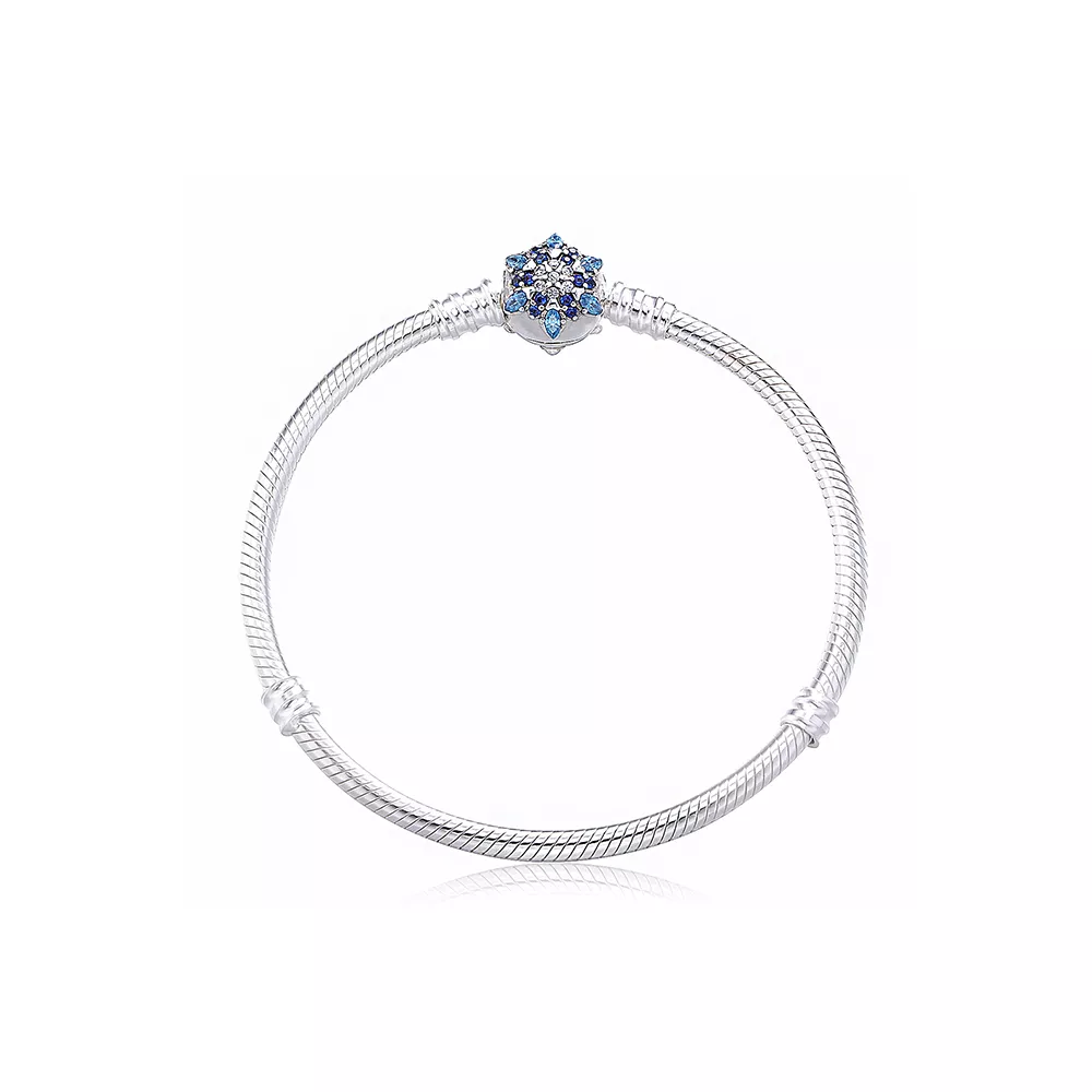 Pulseira Pandora de prata Floco de neve clássico