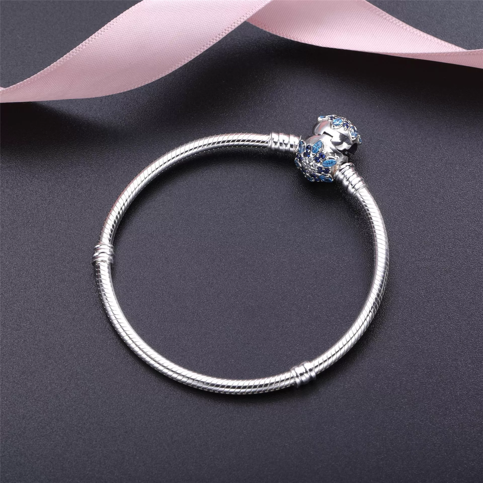 Pulseira Pandora de prata Floco de neve clássico