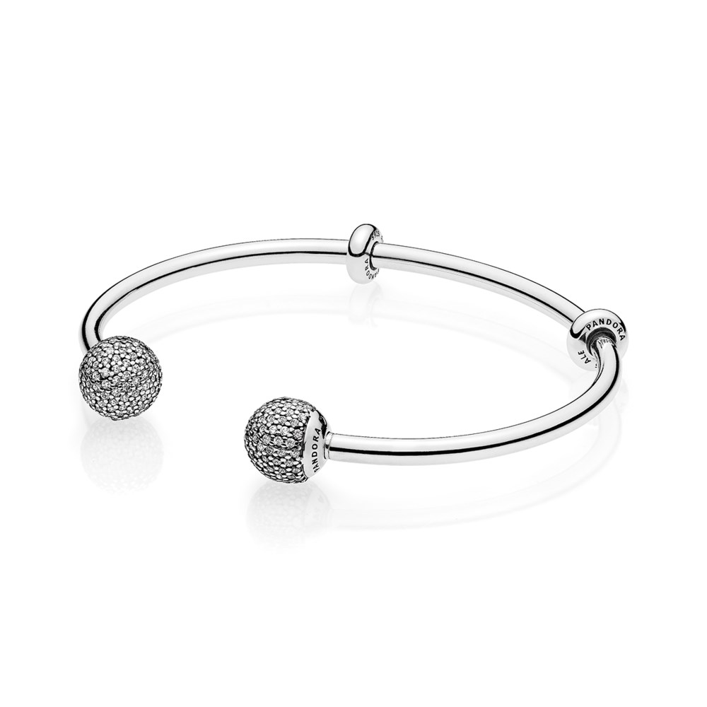 pulseira pandora ponteira pave