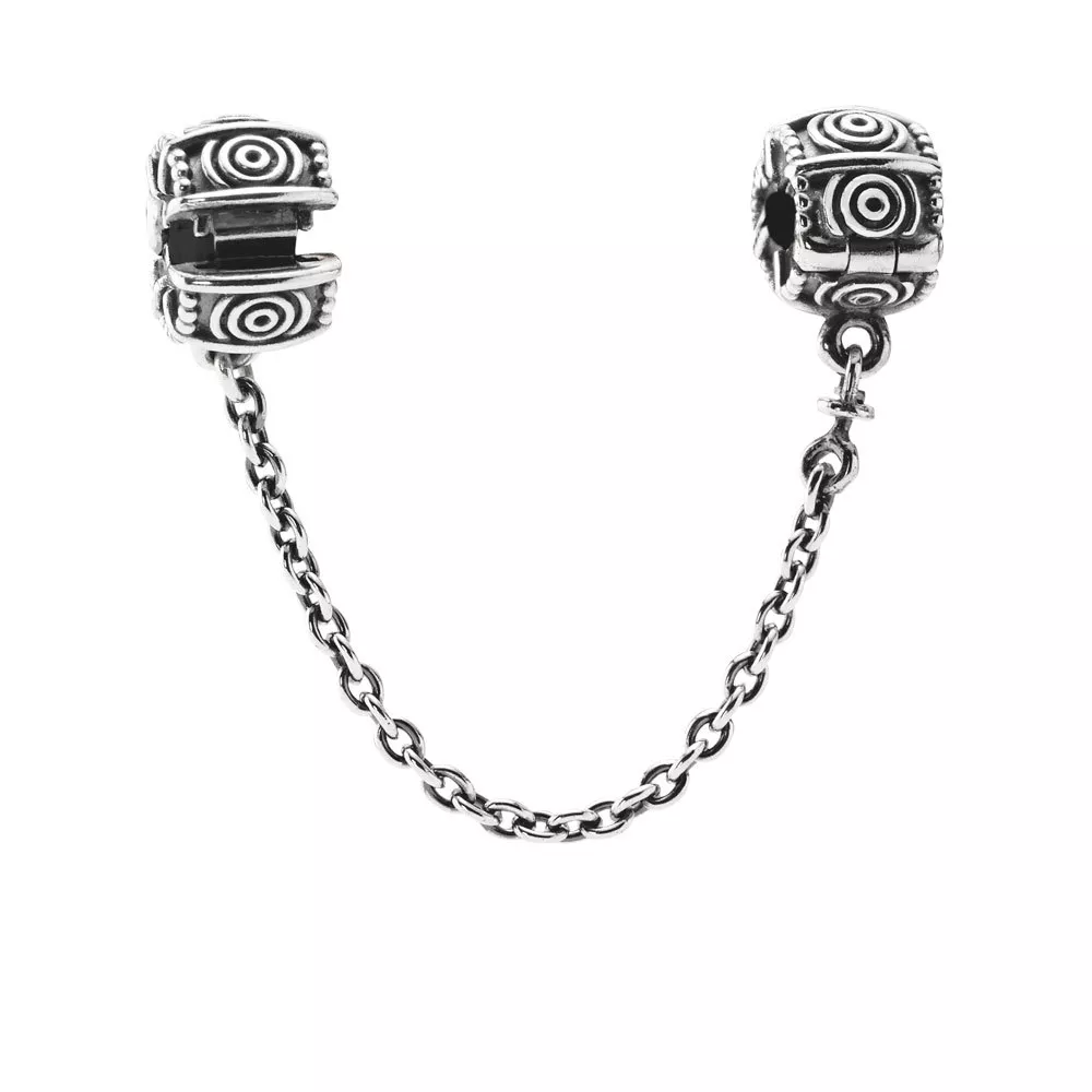 abstract corrente de segurança pandora de prata 790583