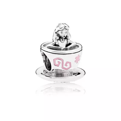 Charm Pandora de prata Disney, Alice no copo de chá do país das maravilhas