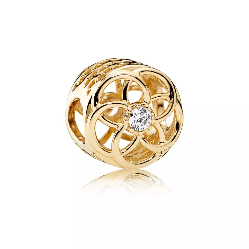 Charm berloques PANDORA Flor do Amor