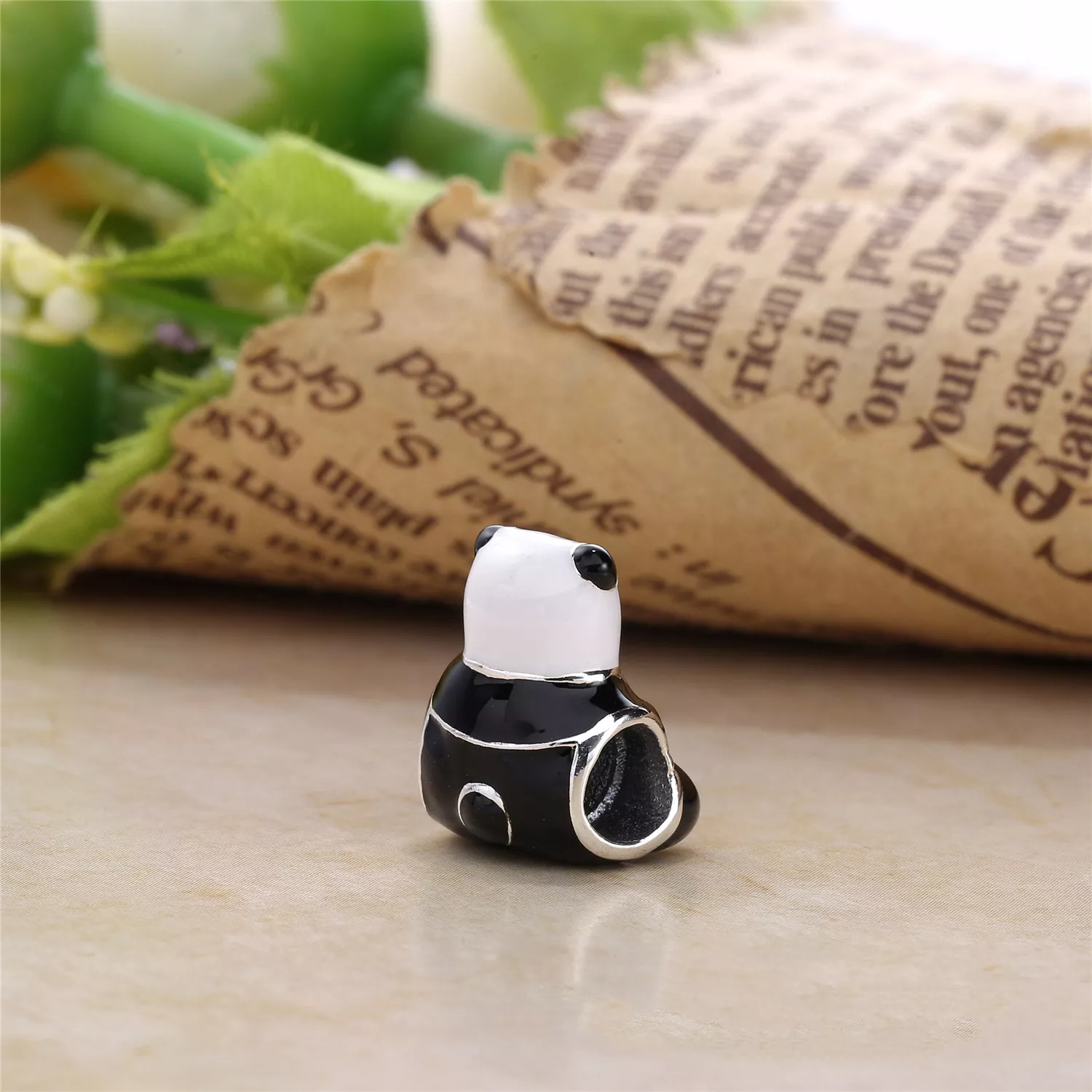 Charm berloques PANDORA Urso Panda - 796256ENMX
