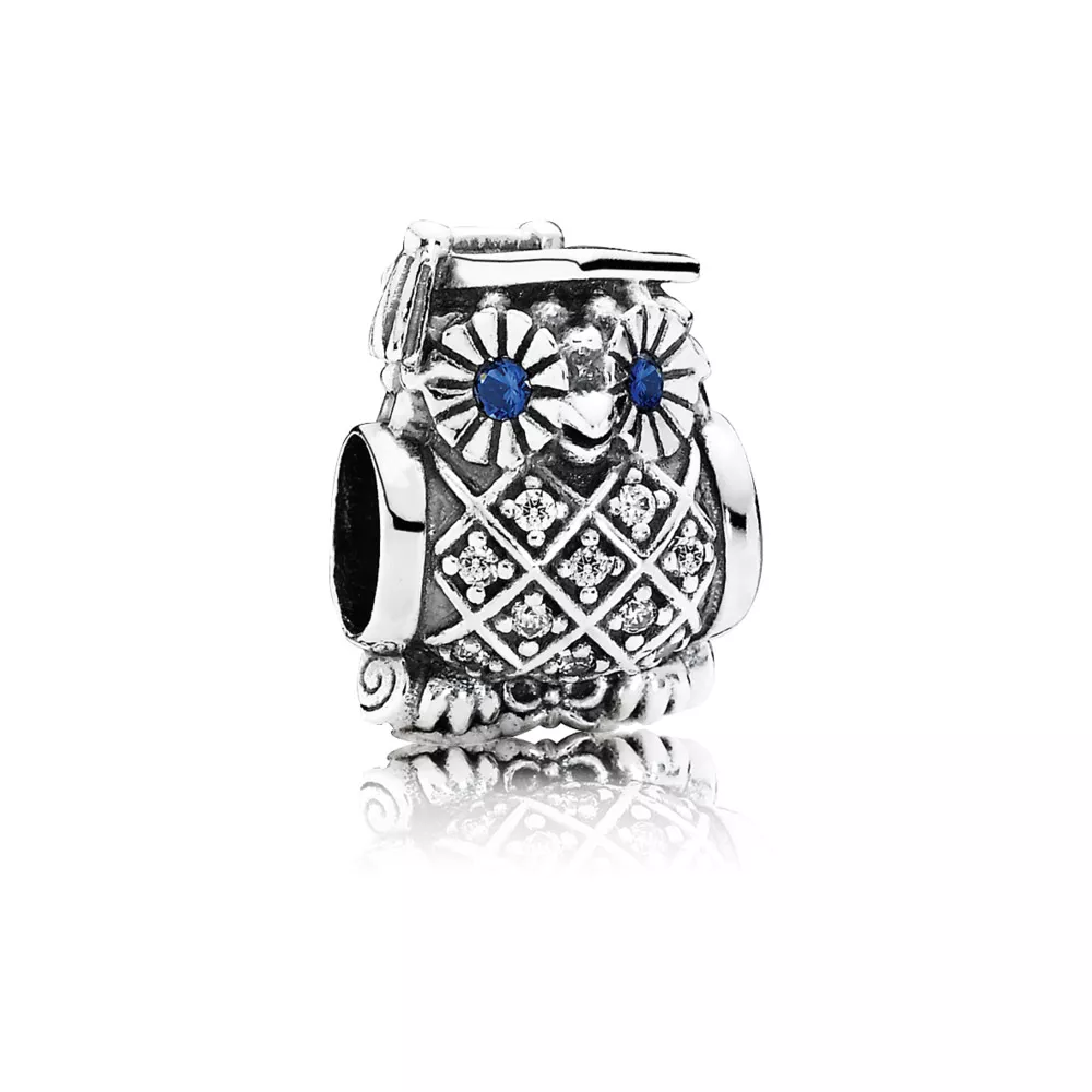 Charm berloques PANDORA Mestre Coruja - 791502NSB