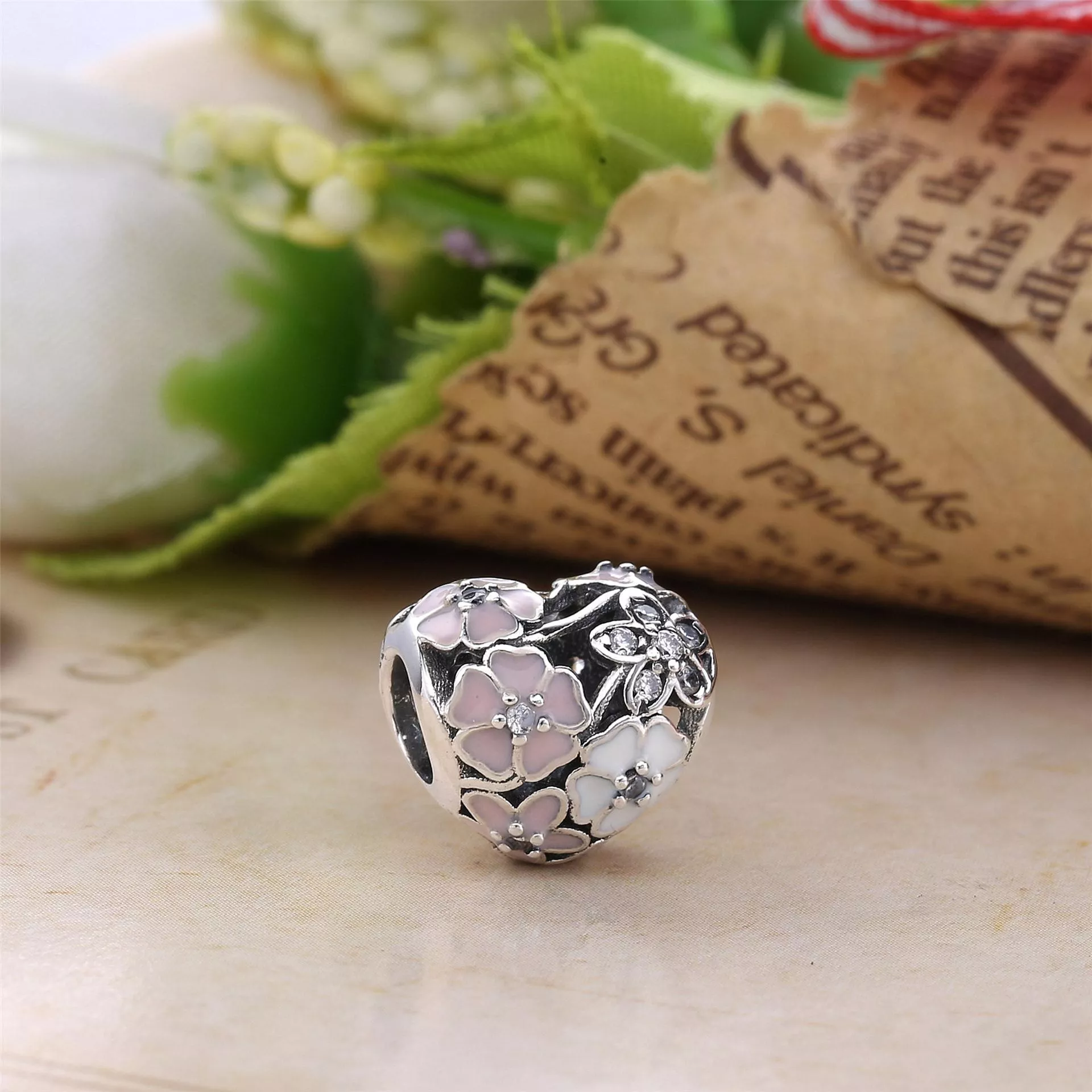 Charm berloques PANDORA Poesia das Flores - 791825ENMX