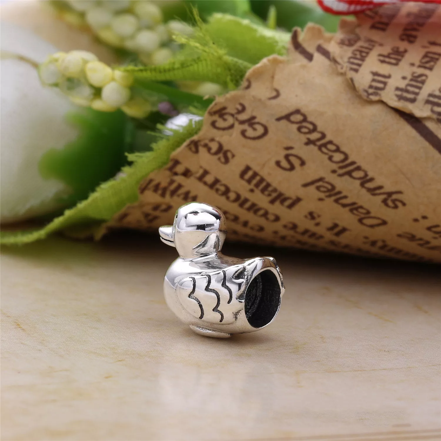 Charm berloques PANDORA de Prata Pato - 790955