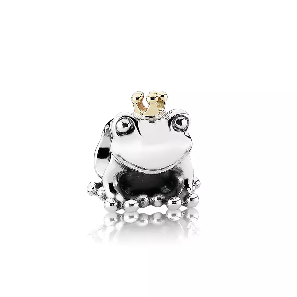 Charm PANDORA de Prata e Ouro Sapo Príncipe - 791118