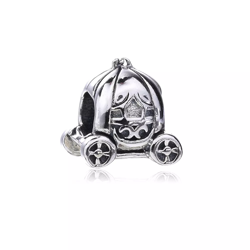 Charm berloques Pandora de prata Carro de abóbora
