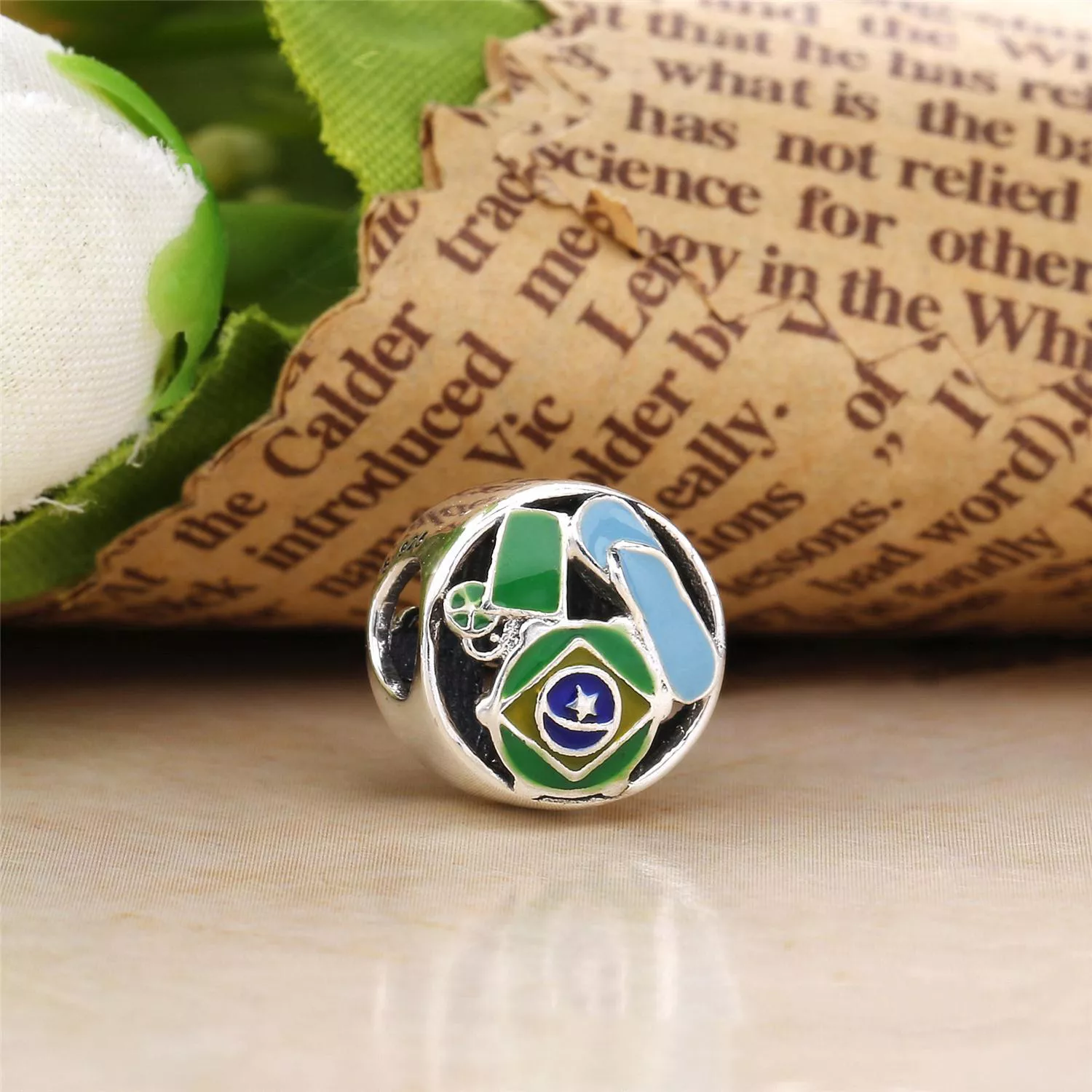 Charm berloques PANDORA Um Pouquinho de Brasil