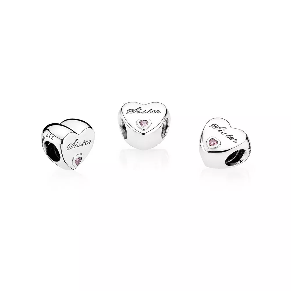 Charm berloques PANDORA Amor de Irmã - 791946PCZ