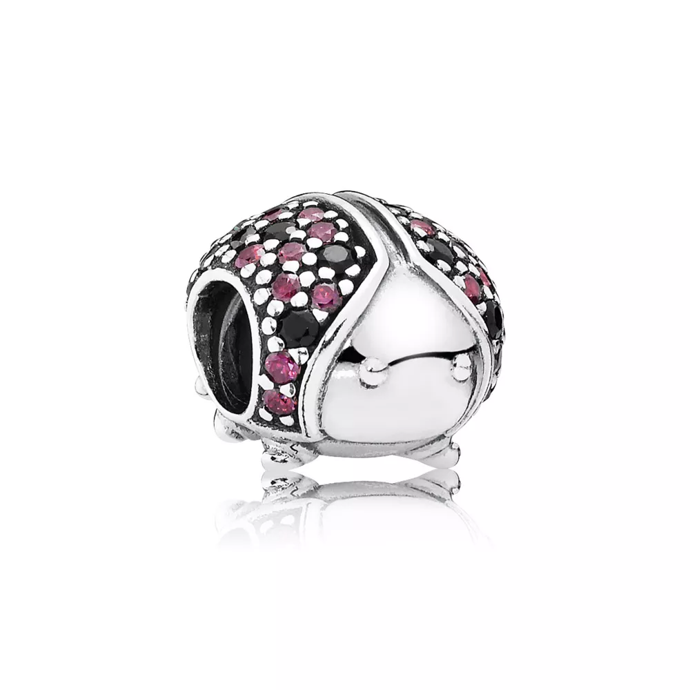 Charm PANDORA de Prata Brilhante Joaninha - 791484CFR
