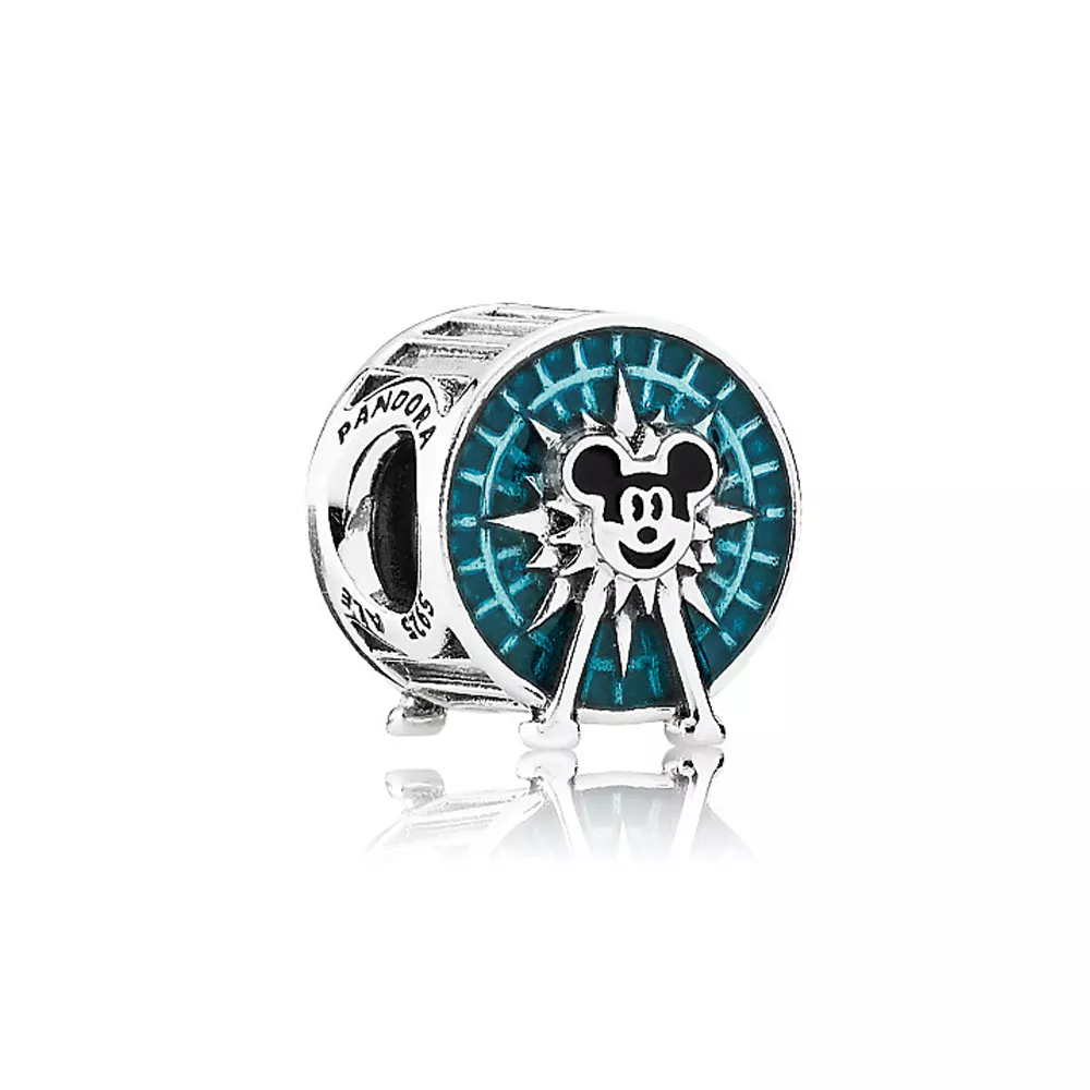 Charm Pandora de prata Roda Divertida de Mickey
