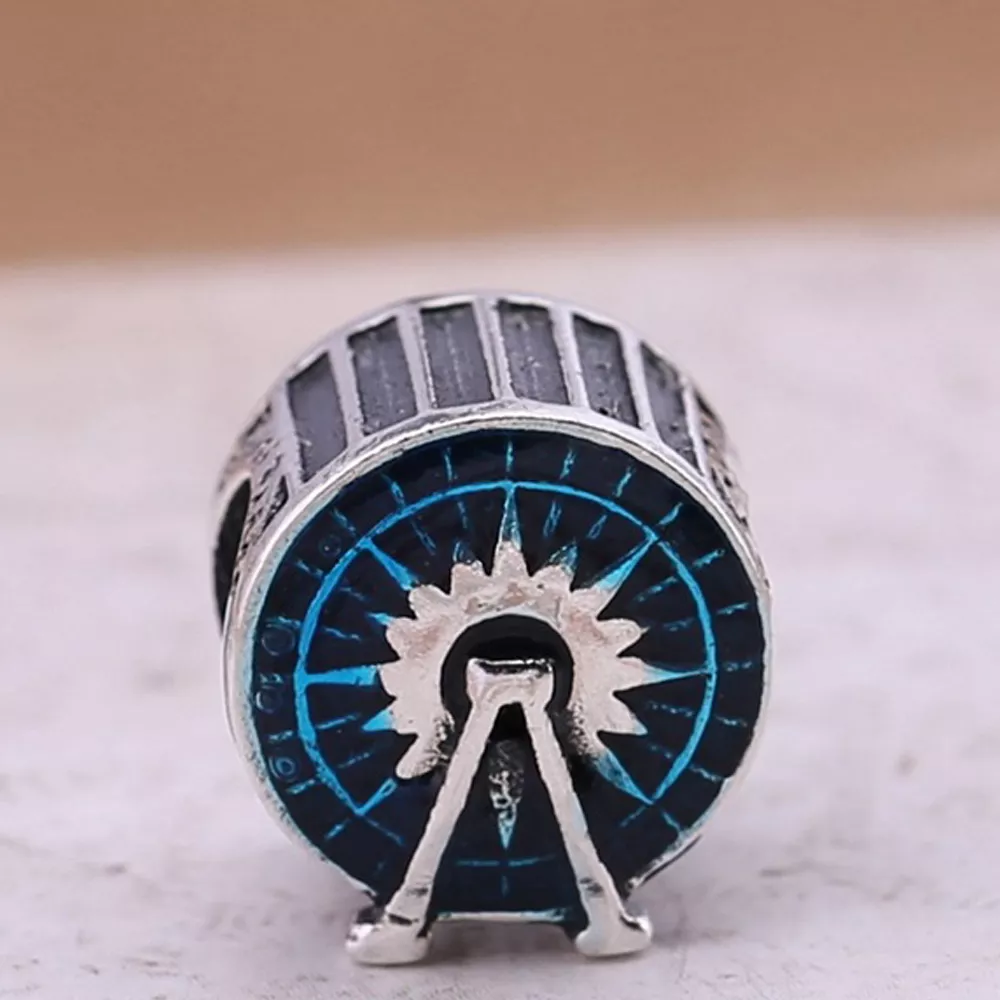 Charm Pandora de prata Roda Divertida de Mickey