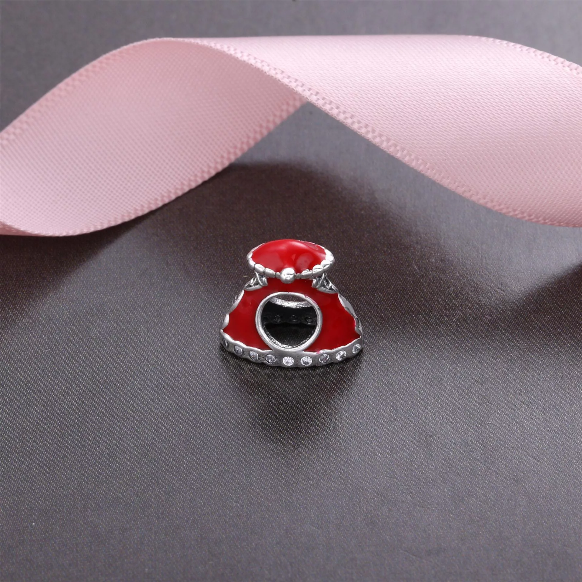 Charm berloques Pandora de prata Vestido de natal