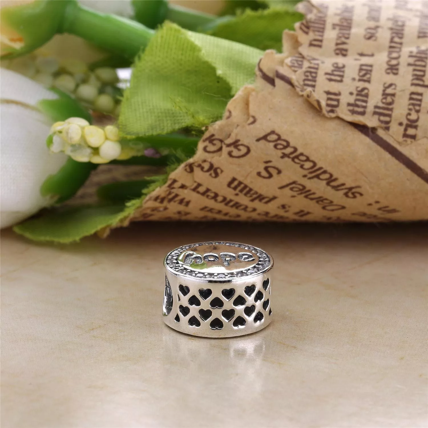 Charm berloques Pandora de prata Esperança