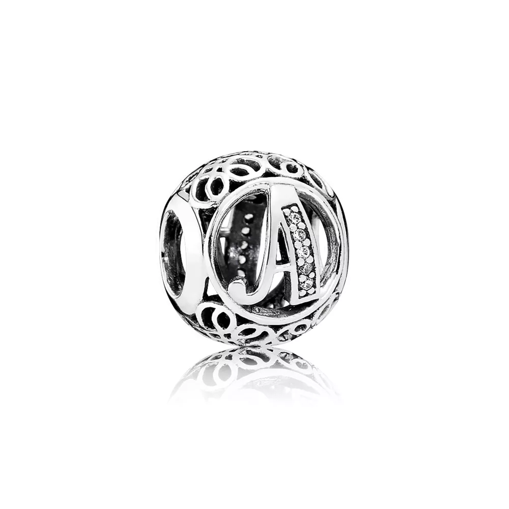 Charm berloques PANDORA Alfabeto Vintage Letra A