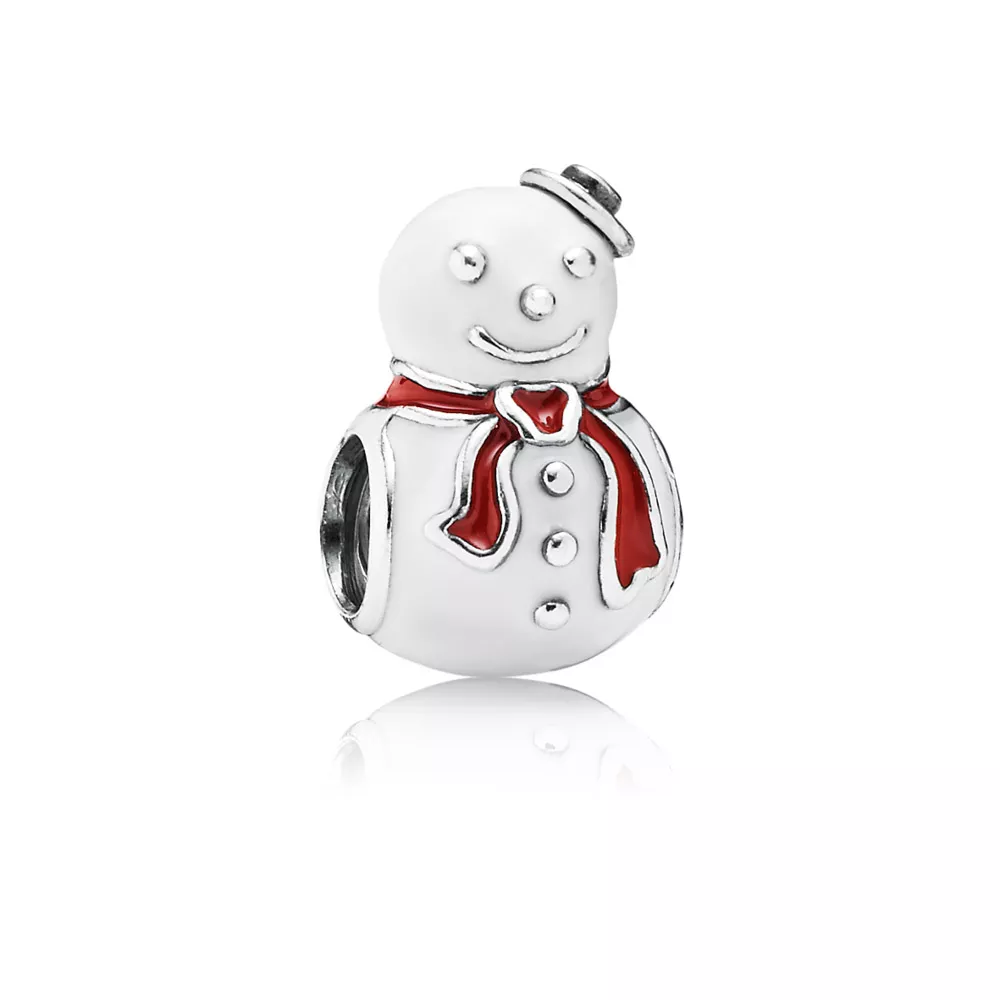 charm berloques pandora boneco de neve 791406enmx
