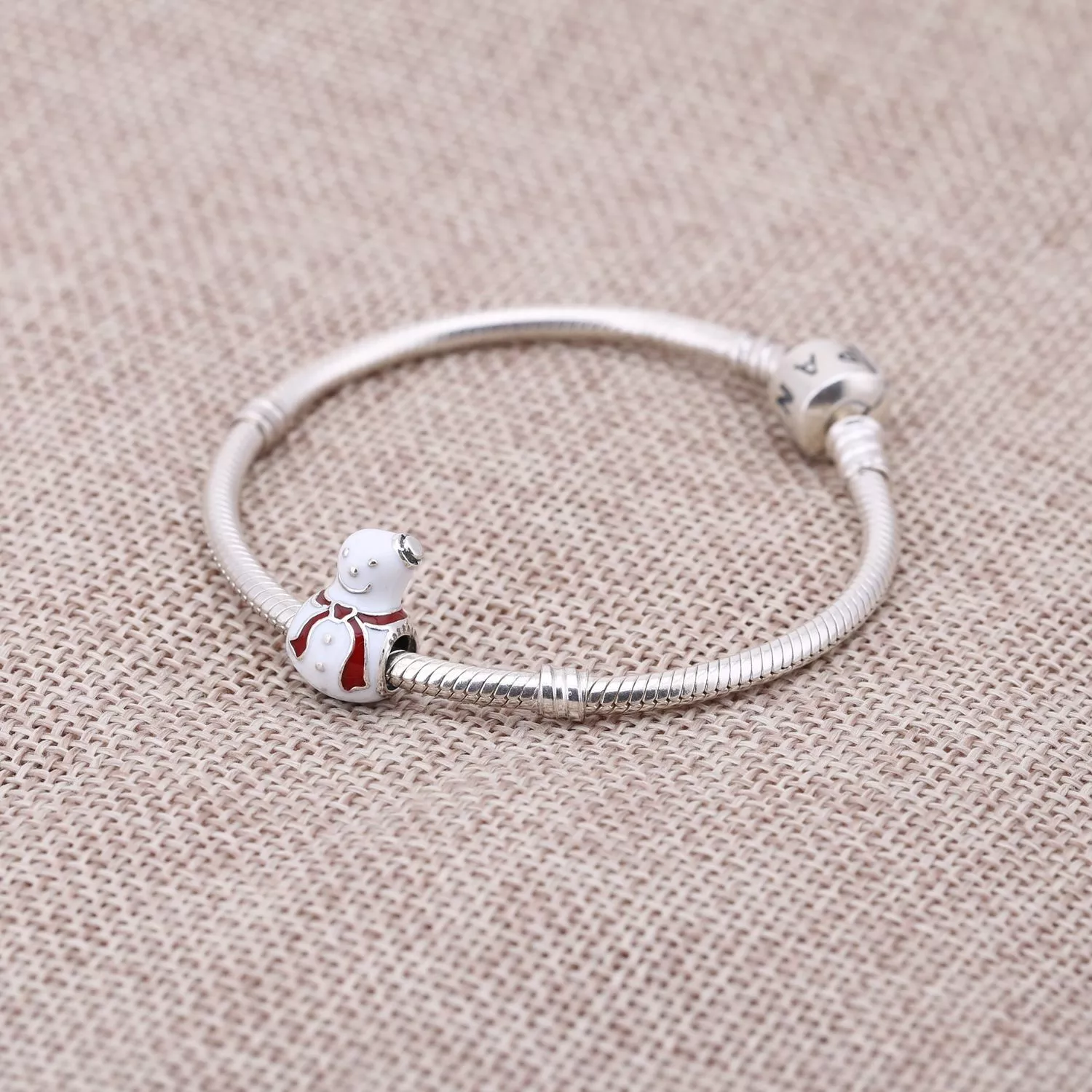 Charm berloques PANDORA Boneco de Neve - 791406ENMX