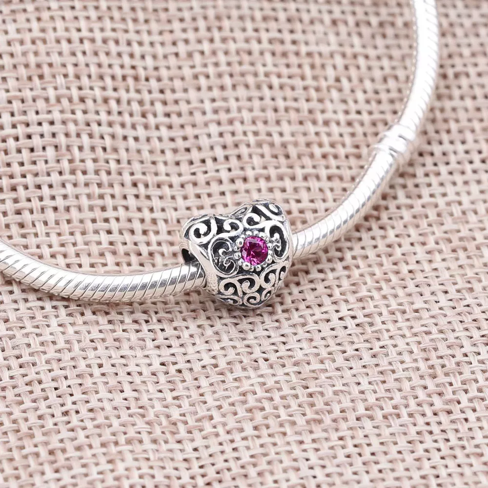 Charm berloques PANDORA Coração de Julho - 791784SRU