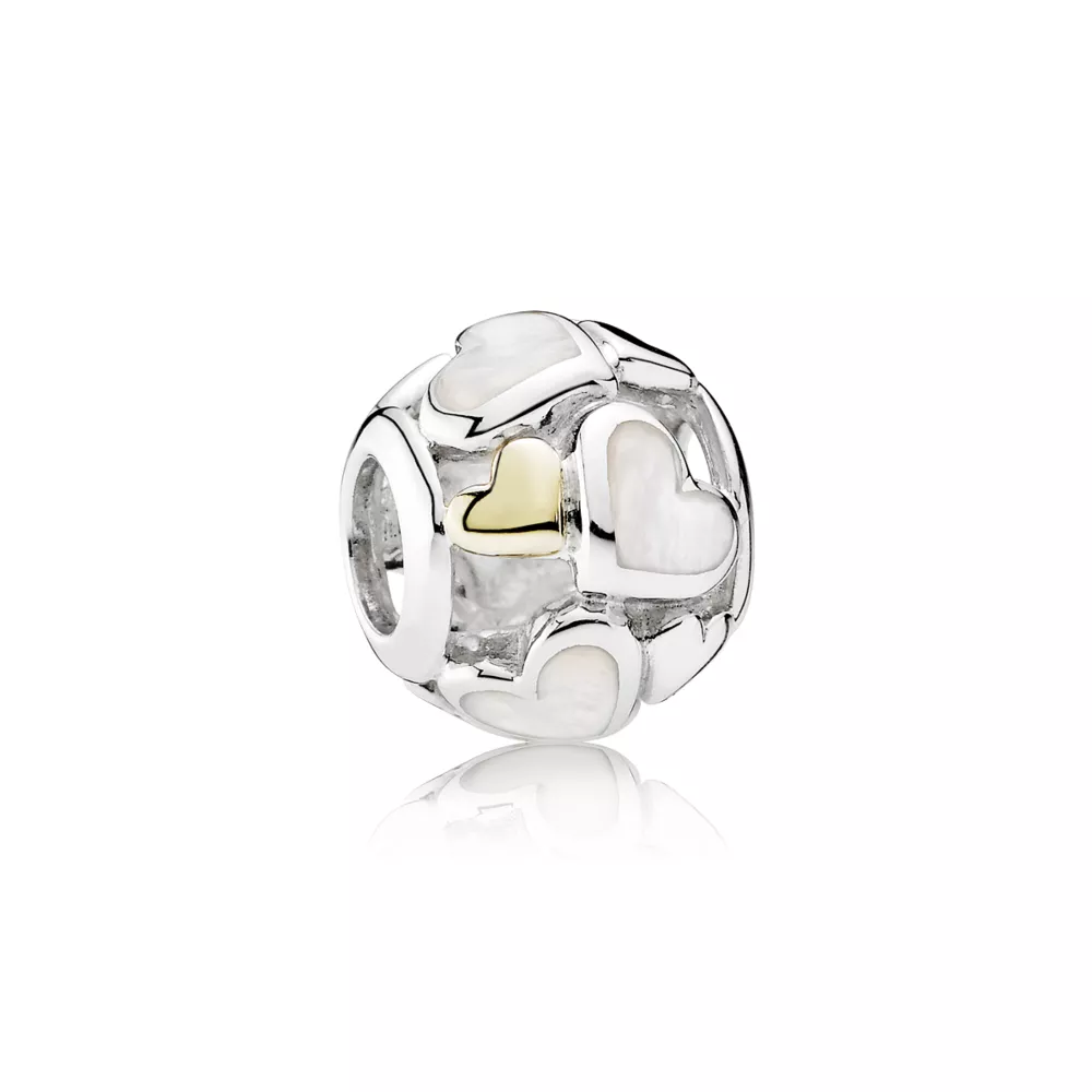 Charm berloques PANDORA Coração Iluminado - 791879MOP