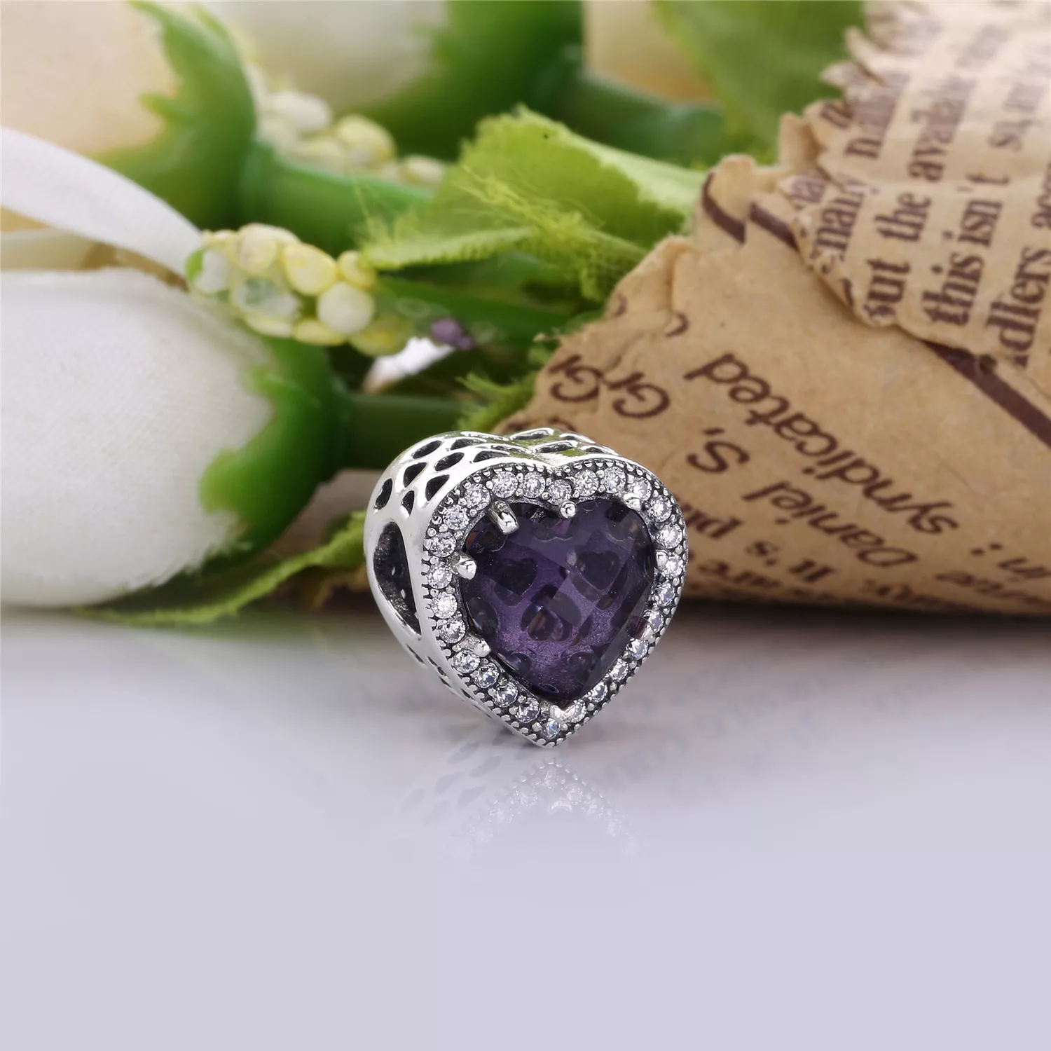 Charm berloques Pandora Corações radiantes