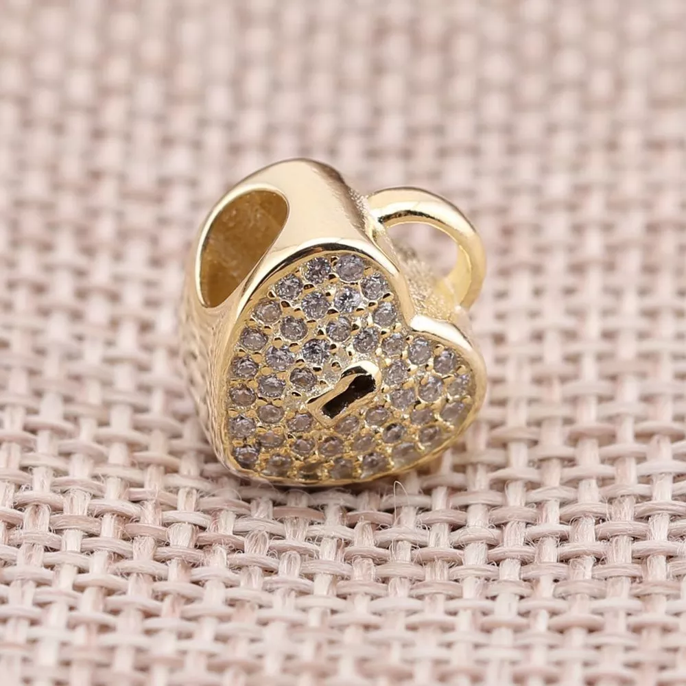 Charm berloques PANDORA de Ouro Amor Incondicional