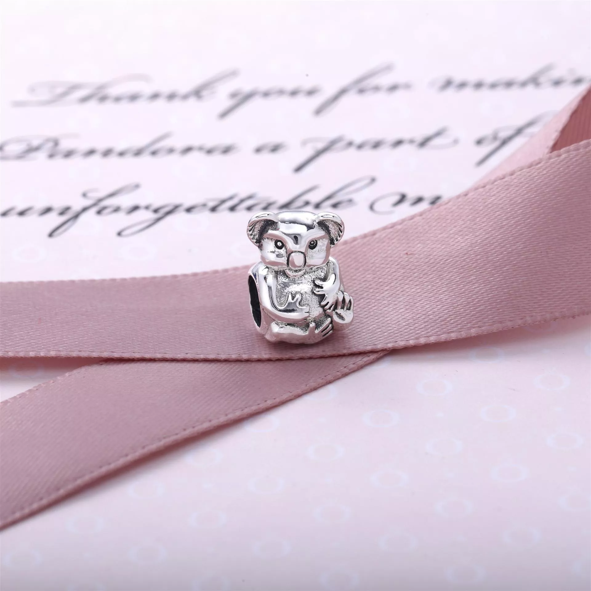 Charm berloques Pandora de prata Coala