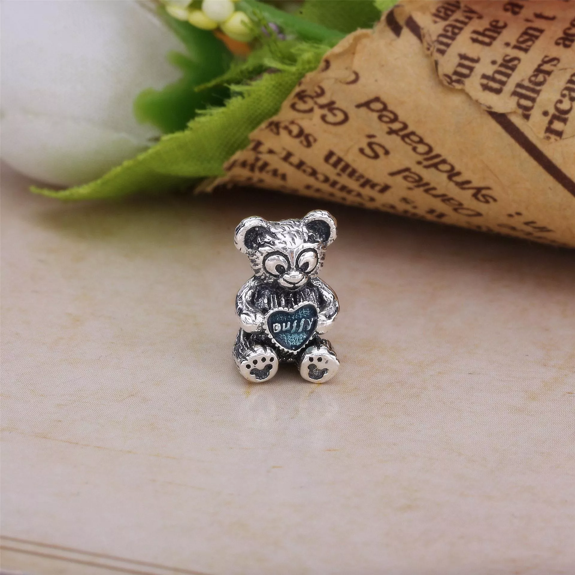 Charm berloques Pandora de prata Disney, Duffy