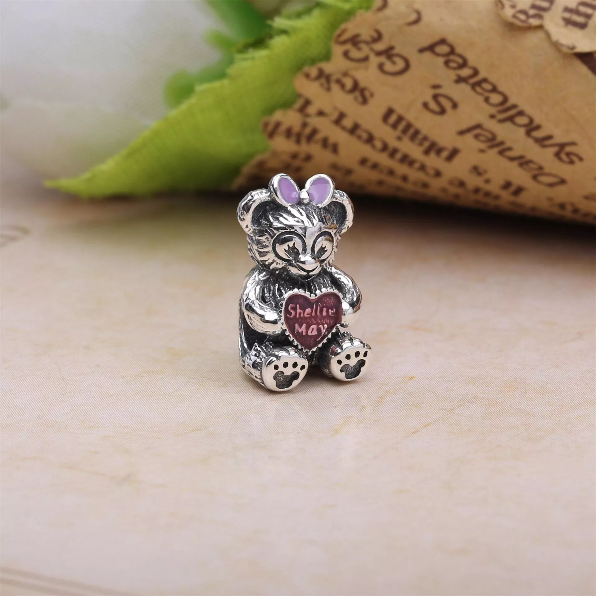 Charm berloques Pandora de prata Disney, Shellie May