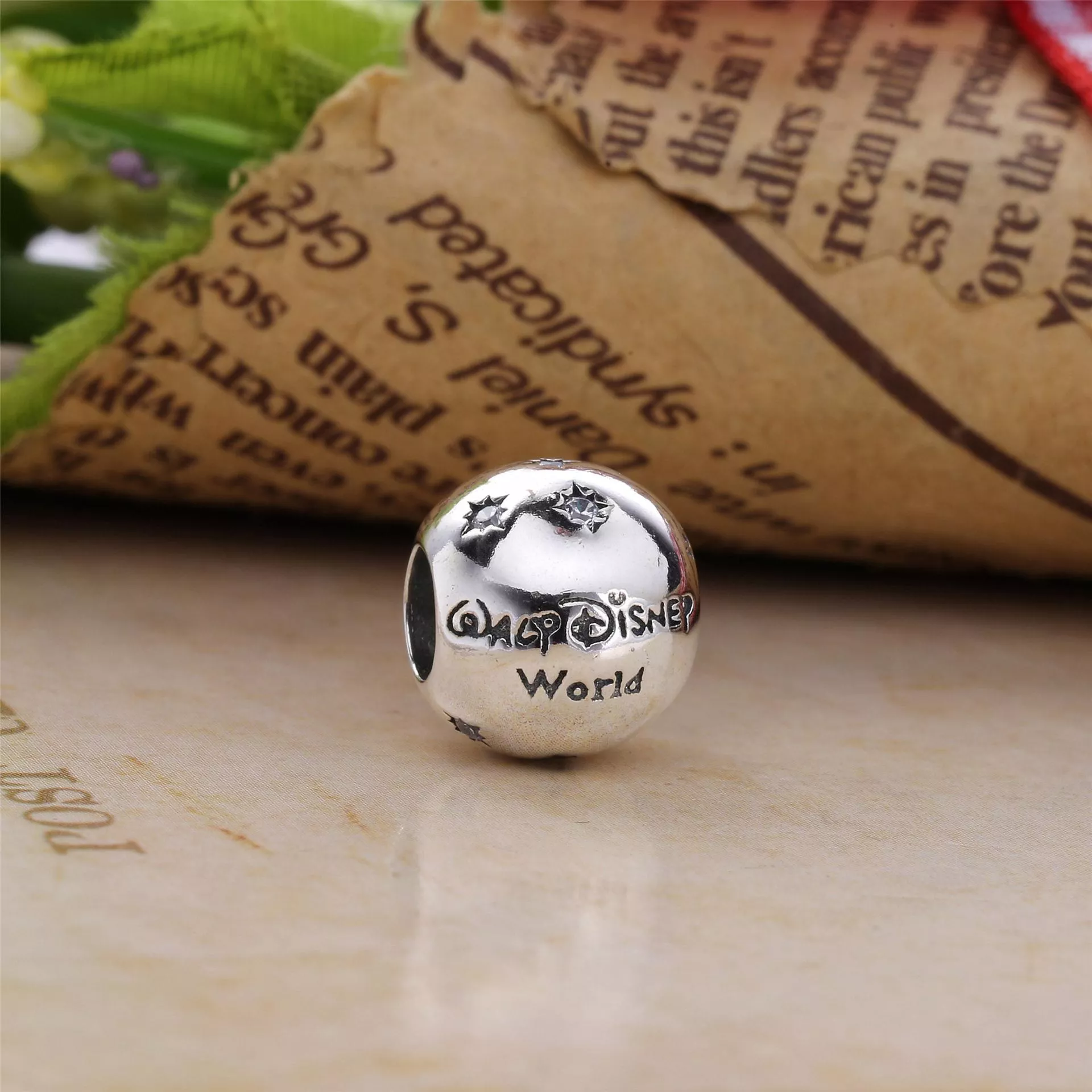 Charm berloques Pandora de prata Disneyland Resort