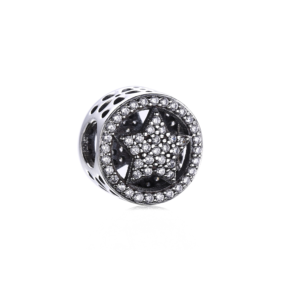 charm berloques pandora de prata estrela px003061