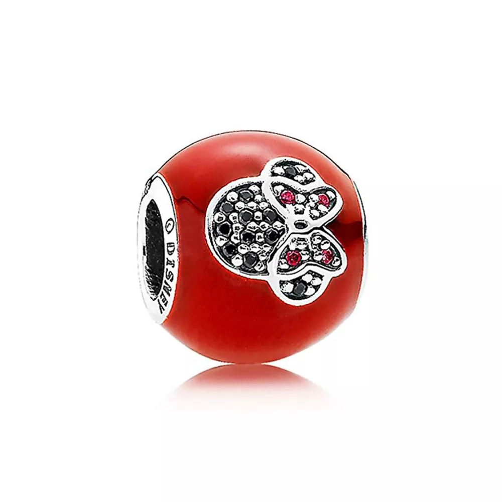 charm berloques pandora de prata eu minnie mouse