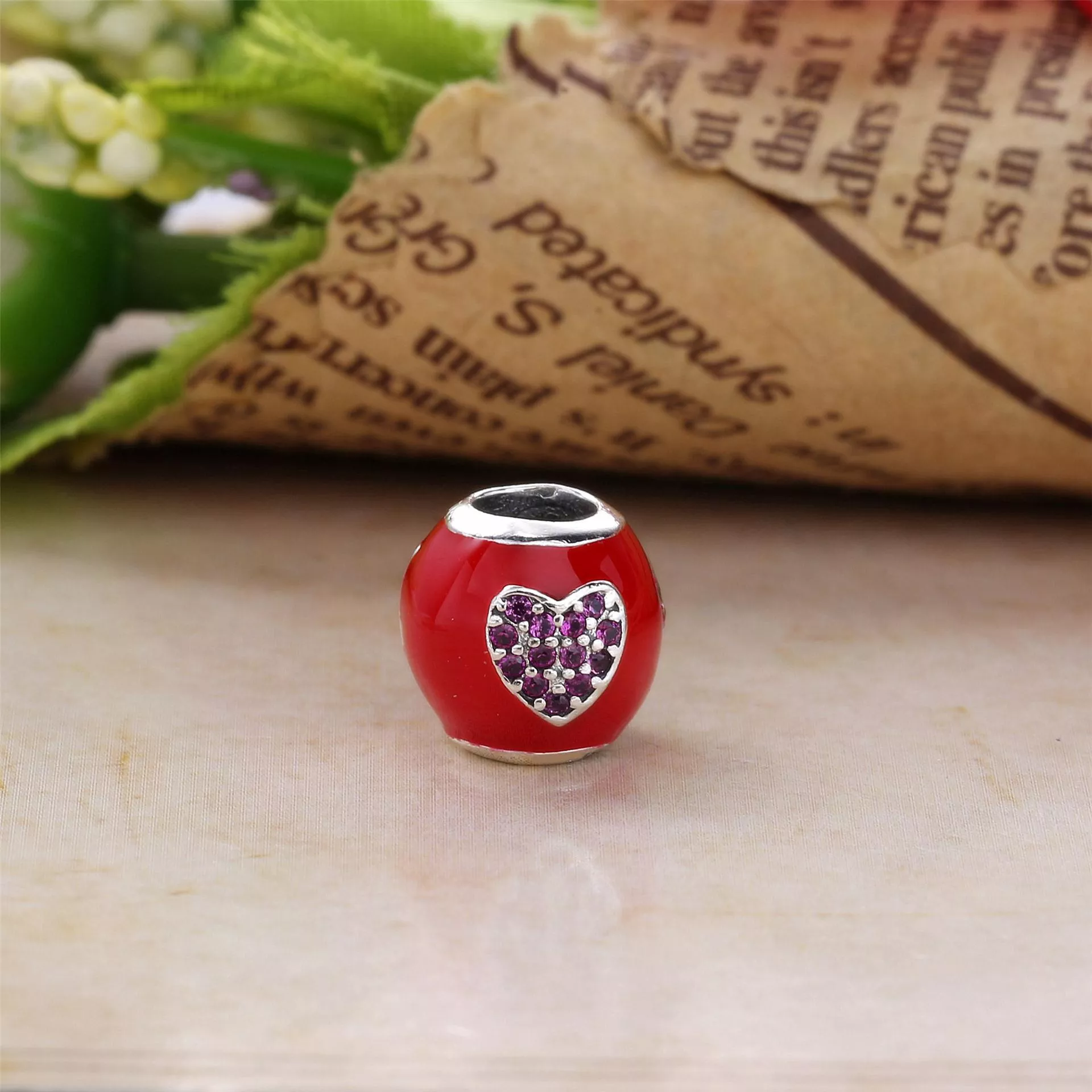 Charm berloques Pandora de prata Eu ♥ Minnie Mouse