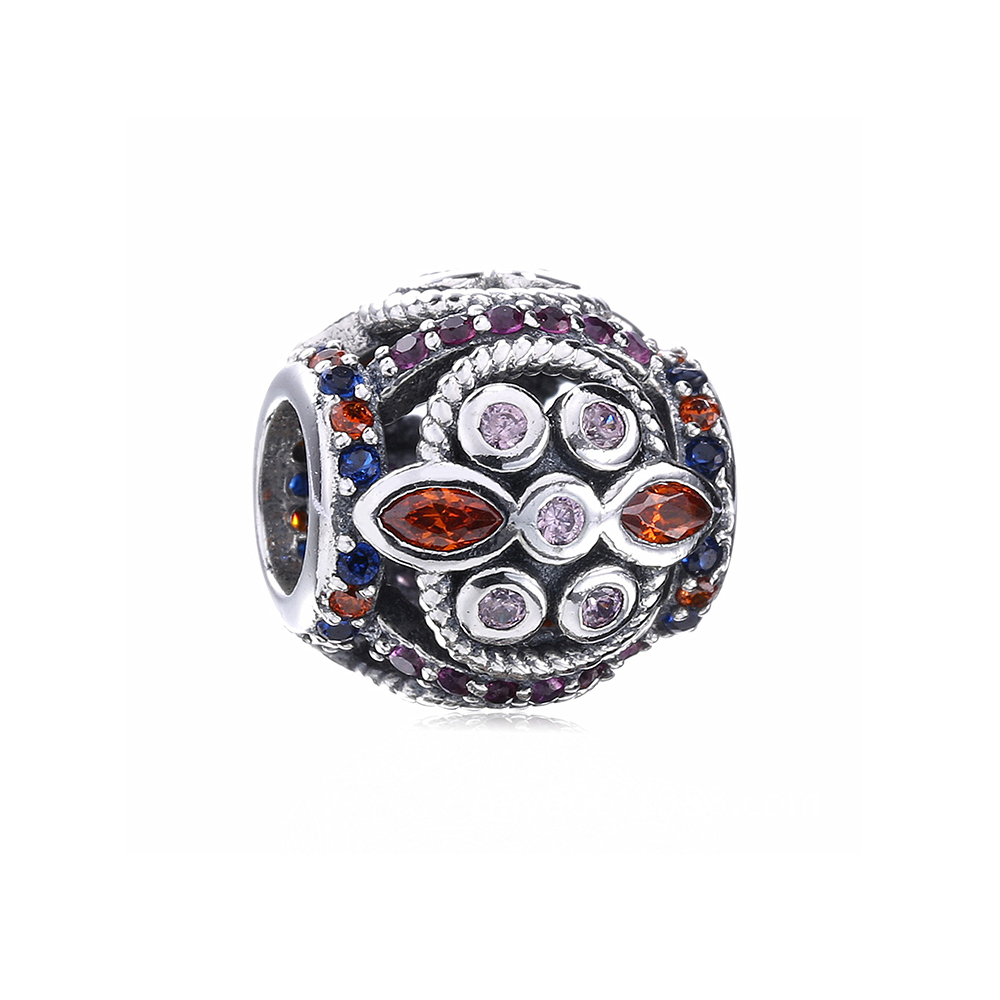 charm berloques pandora de prata galáxia espumante