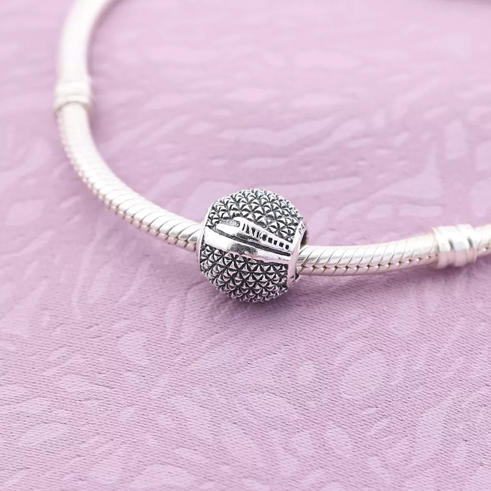 Charm berloques Pandora de prata Nave espacial Terra