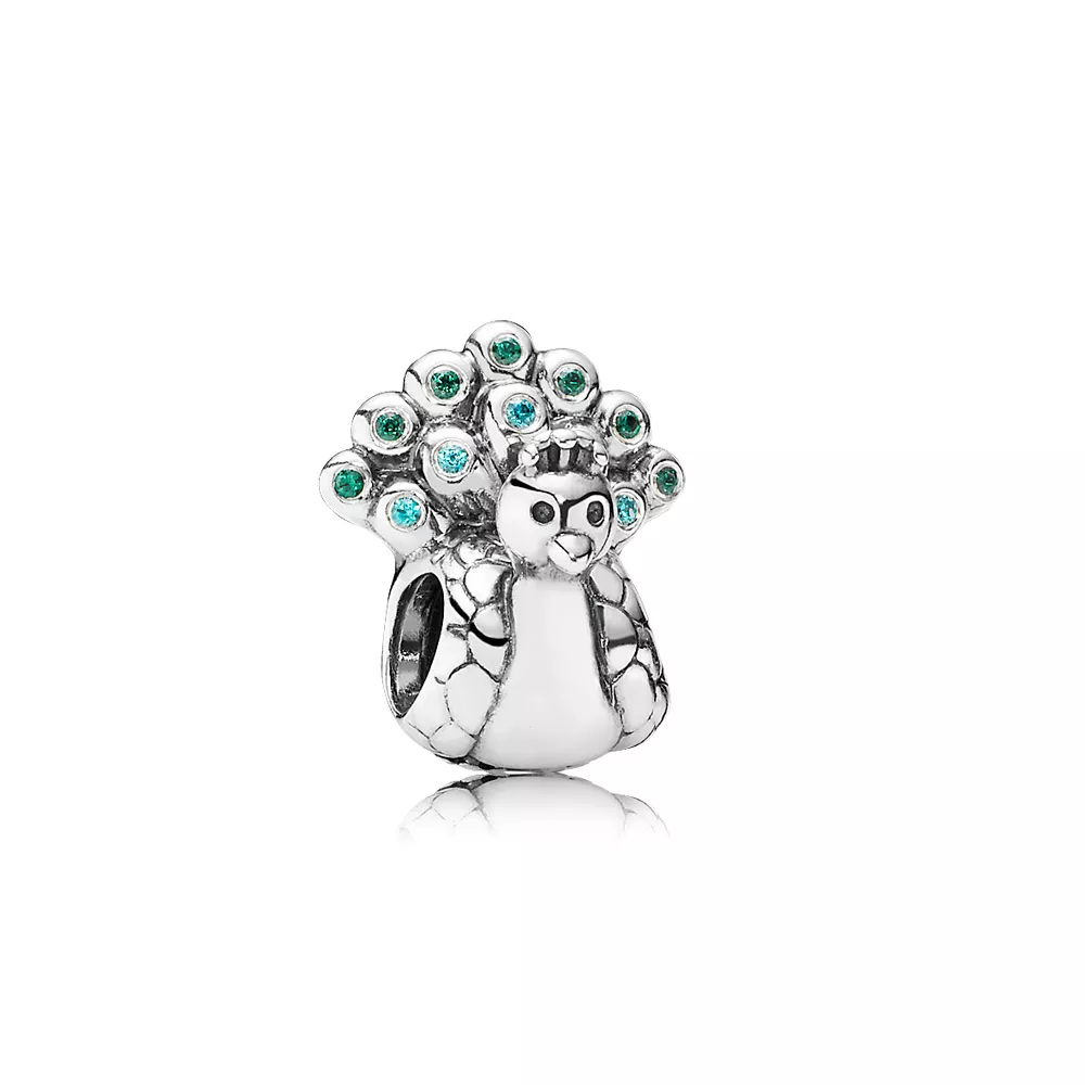 Charm berloques PANDORA de Prata Pavão - 791227MCZ