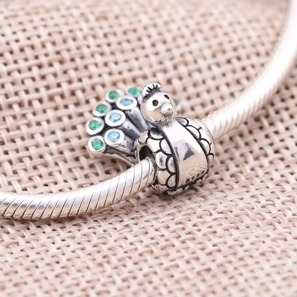 Charm berloques PANDORA de Prata Pavão - 791227MCZ