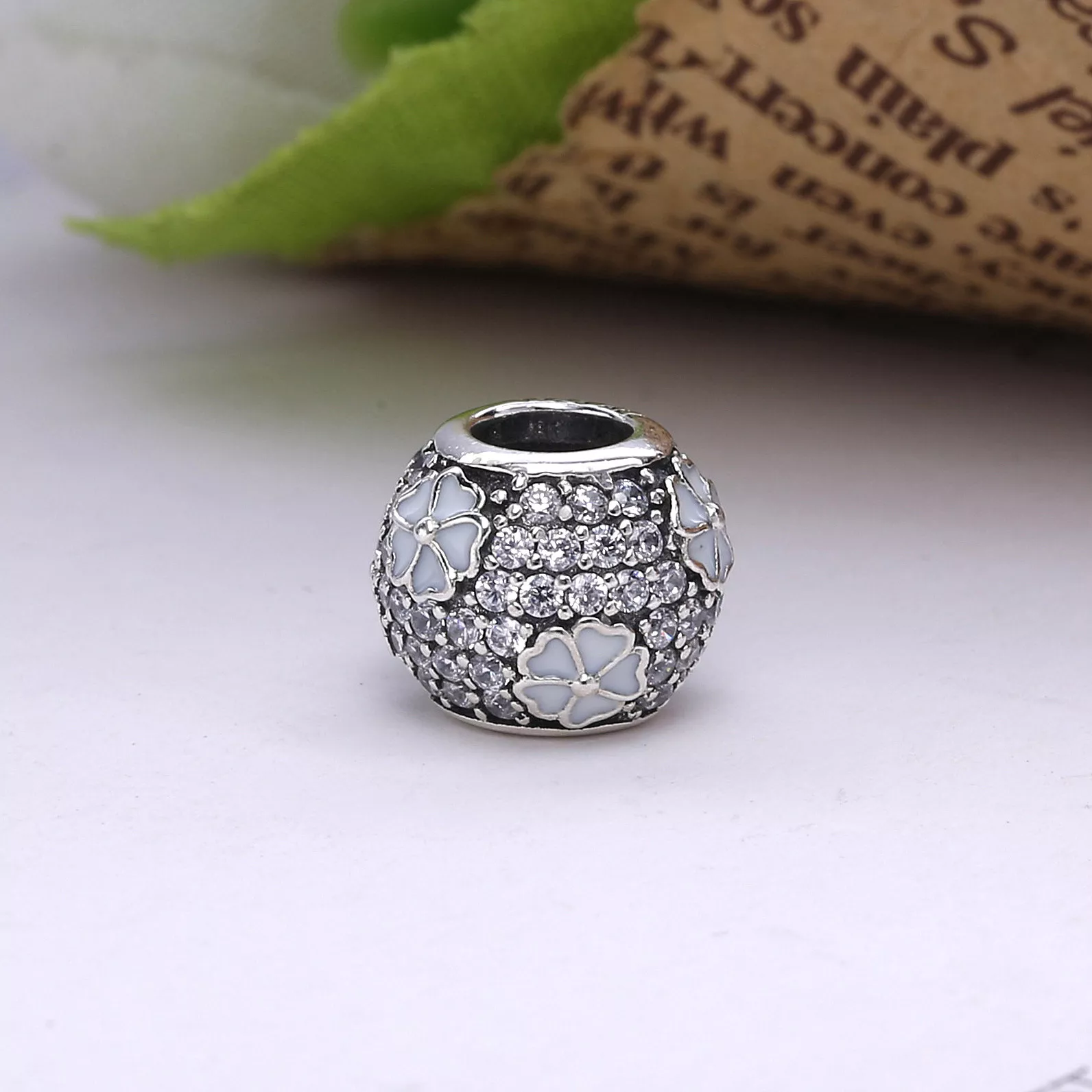 Charm berloques Pandora de prata Prado de prímula