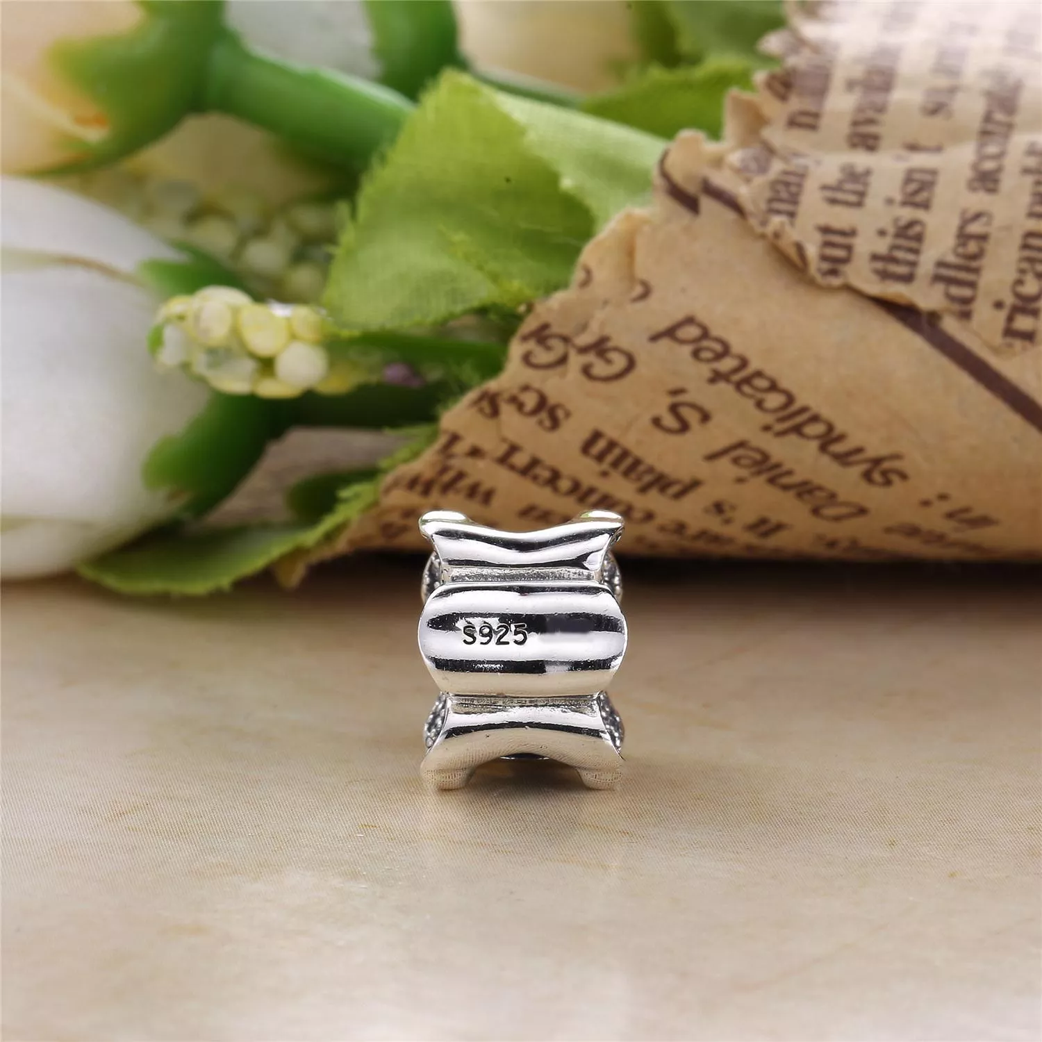 Charm berloques Pandora de prata Primrose Espumante