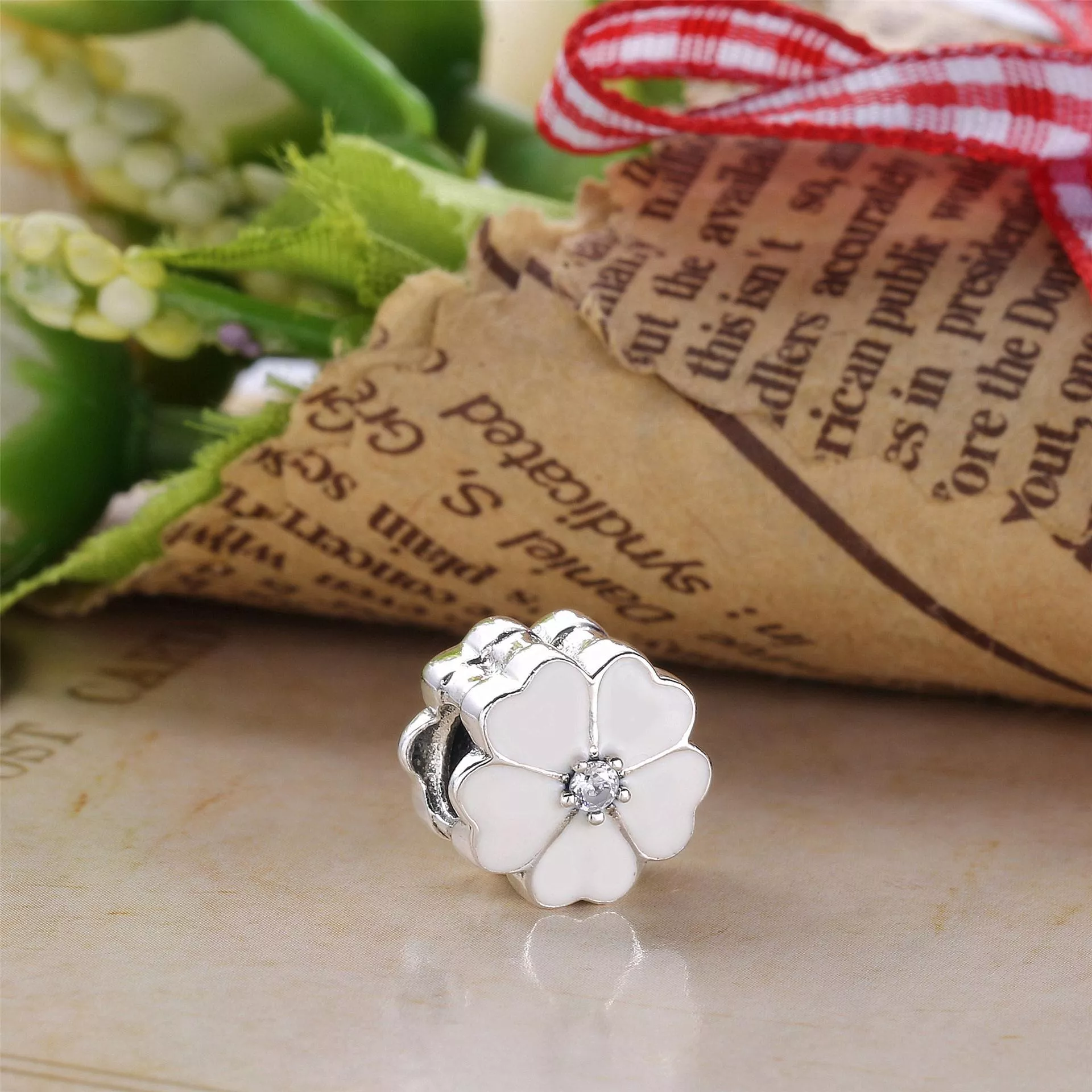 Charm berloques Pandora de prata Prímula