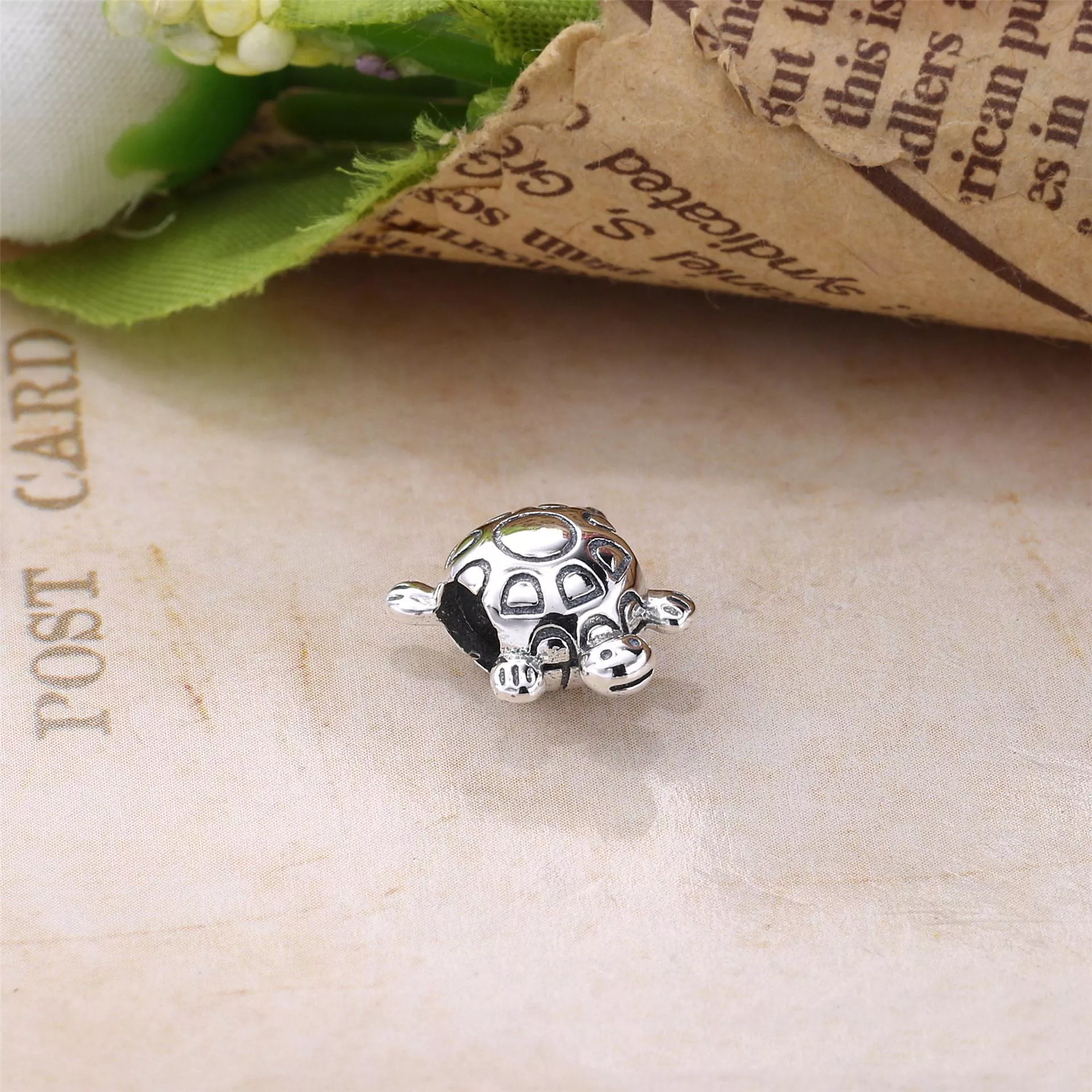 Charm berloques PANDORA de Prata Tartaruga - 790158
