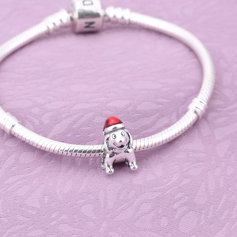 Charm berloques PANDORA Filhote de Natal - 791769EN39