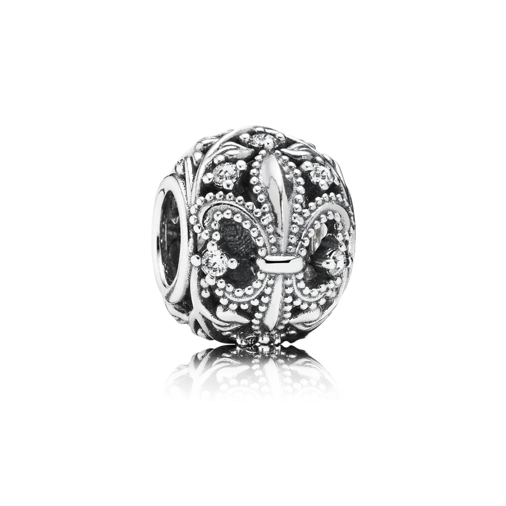 charm berloques pandora flor de lis 791378cz